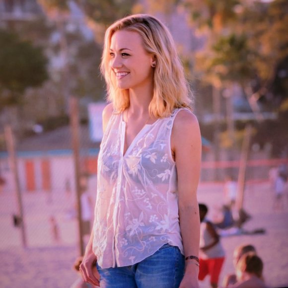 Anthropologie TINY Amarissa Embroidered Lace Blouse Top Tank Cream Off White - Picture 5 of 6